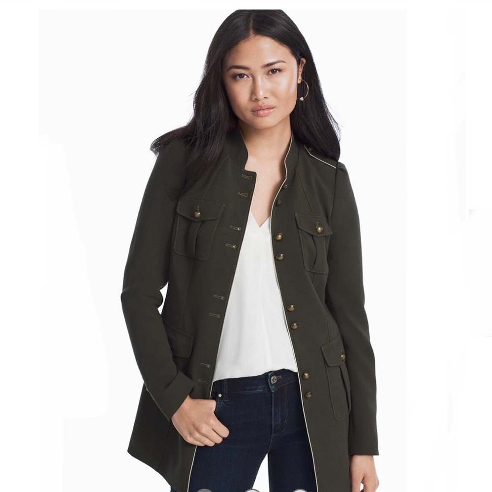 WHBM Military Topper Jacket